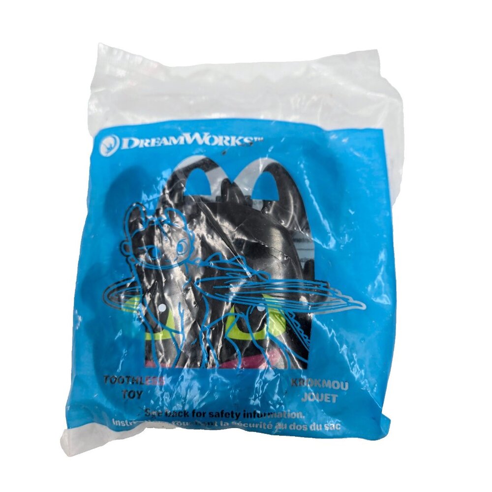 How To Train Your Dragon Toothless 2022 McDonald’s Happy Meal Toy Sealed New Rea